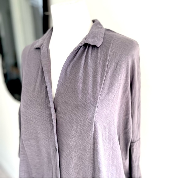James Perse Light Grey Oversized button Down - Picture 5 of 6